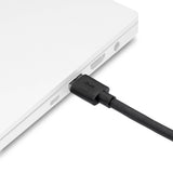 OBSBOT 5m USB-C to USBA Cable plugged into a laptop