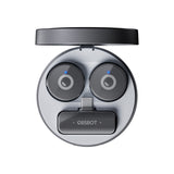 OBSBOT Vox Wireless Battery Powered Microphone for Live Streaming In Case Top-Down View