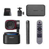 OBSBOT Tiny 3 Lite 4K AI PTZ Webcam Streaming Combo