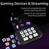 Osee GoStream M2 - Dual 4K USB 3.0 HDMI Capture Card Gaming device with compatibility icons on a dark background