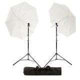 Studio Twin Translucent White Speedlite Umbrella with Hotshoe Adapter