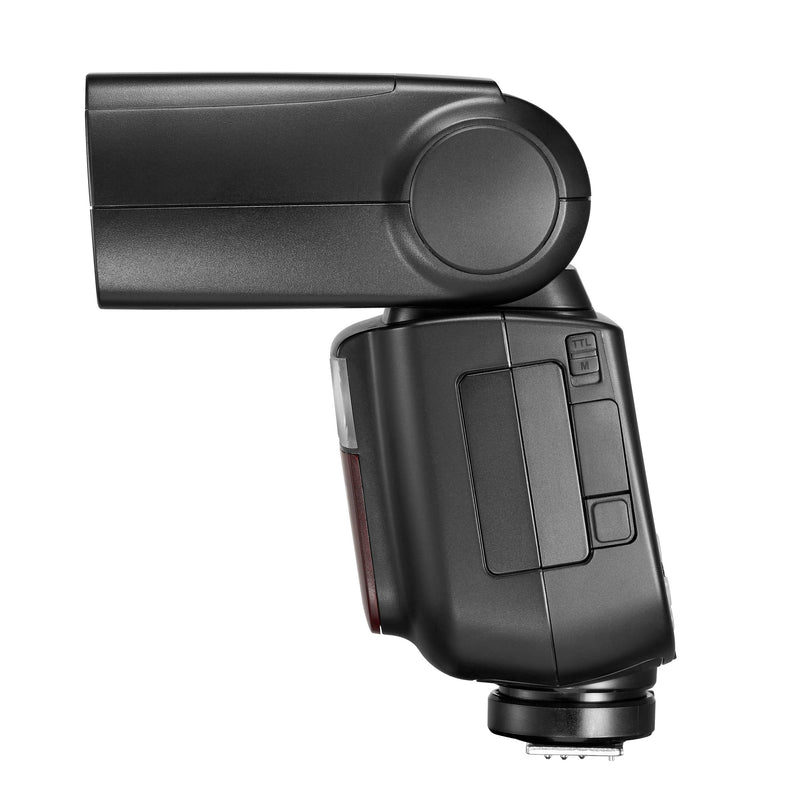 Godox V860III TTL Speedlite With Rechargeable Battery, Built-In 2.4GHz Receiver & Metal Hot-Shoe Side View