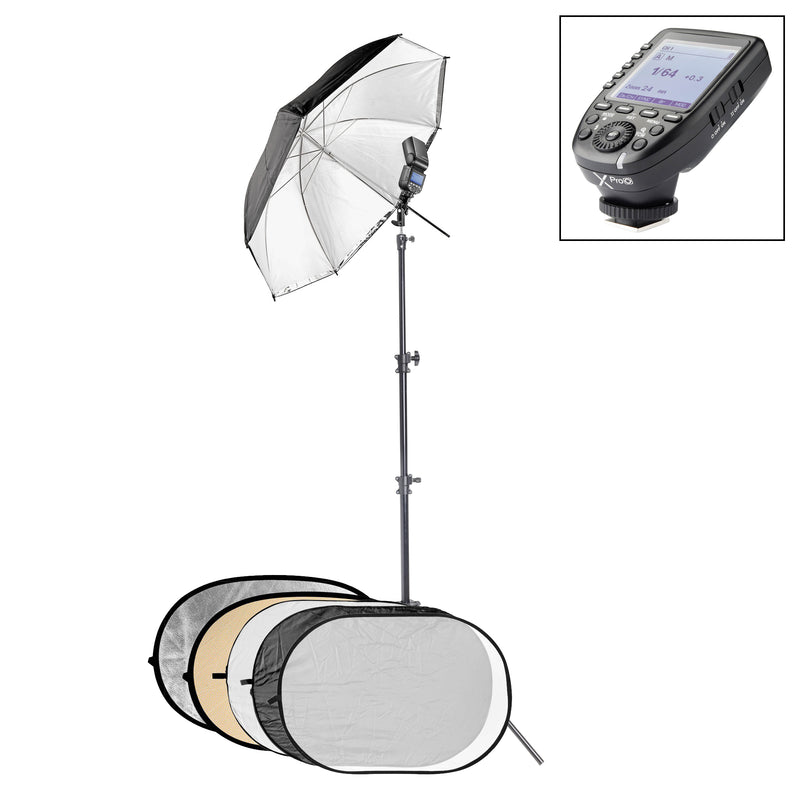 Godox V860III Speedlite Umbrella Lighting Kit with XPRO Wireless Trigger Olympus Panasonic