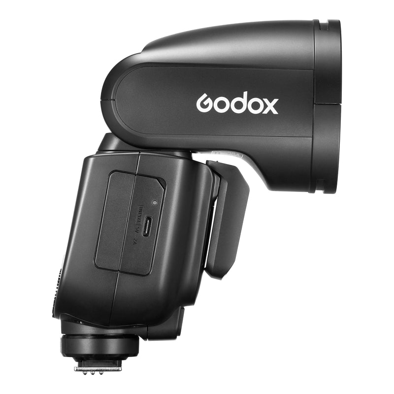 Godox V1 PRO Professional Round-Head TTL Speedlite Side View