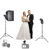 Professional Wedding Photography Flash & Camera-Mounted LED Video Lighting Bundle