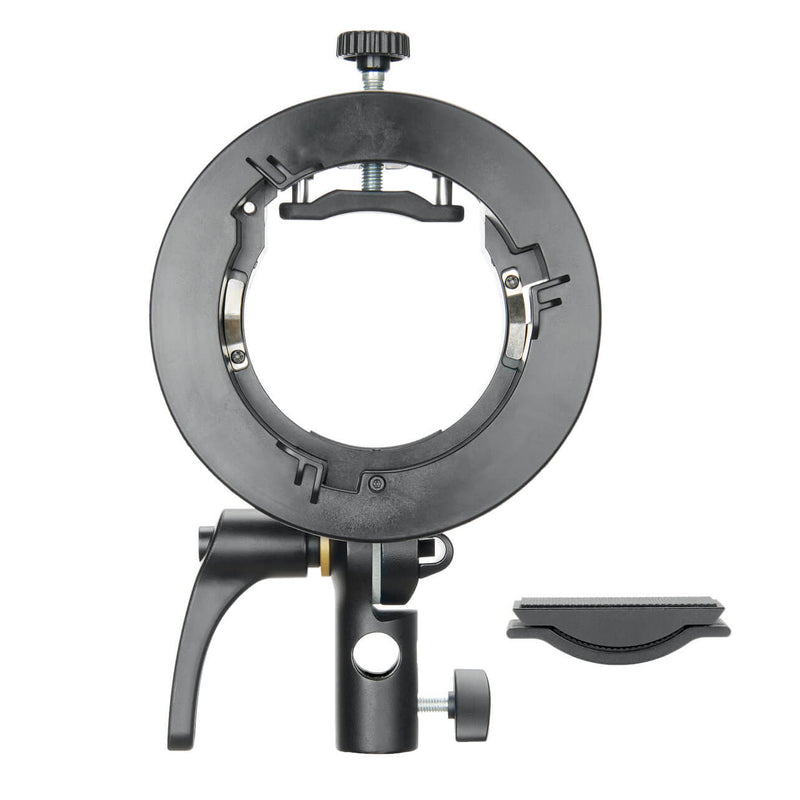 Godox S2 S-Type SMART Speedlite Adapter Bracket (Suitable for V1, AD300PRO, AD100PRO, AD200PRO, AD200PROII AD200 Round Head) (Godox S2) With Bumper