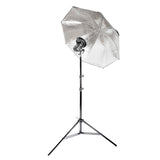 Godox V480 Speedlite Single Flash Photography Lighting Kit with Black/Silver Umbrella