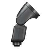 Godox V1 mid (v1mid) Mini Compact Round-Head TTL Speedlite With Touch-Screen Interface Side View