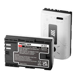 PHOTOOLEX BB Battery Pro-Series LP-E6P battery for Canon shown from both sides