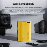 Set of 2 BB-Series LP-E6 2520mAh USB-C Battery for Select Canon Cameras
