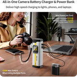 BB Pro Camera Battery Charger and Power Bank for Sony NP-FZ100 Batteries