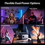 PHOTOOLEX B1200 lighting examples for livestreaming, music, portraits, products and creative effects