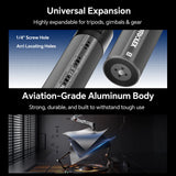 PHOTOOLEX Energy Bar Pro mounting holes and aluminium body construction illustration