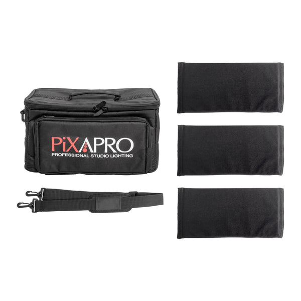 PiXAPRO Small Padded Shoulder Lighting Carry Bag  With Shoulder Strap Box Content