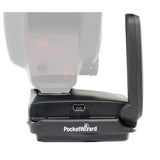 PocketWizard FlexTT5 Transceiver for Nikon i-TTL With Speedlite Attached to Top