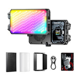 PHOTOOLEX X2077 Pro 80W RGB LED Panel Light with Modifier Kit