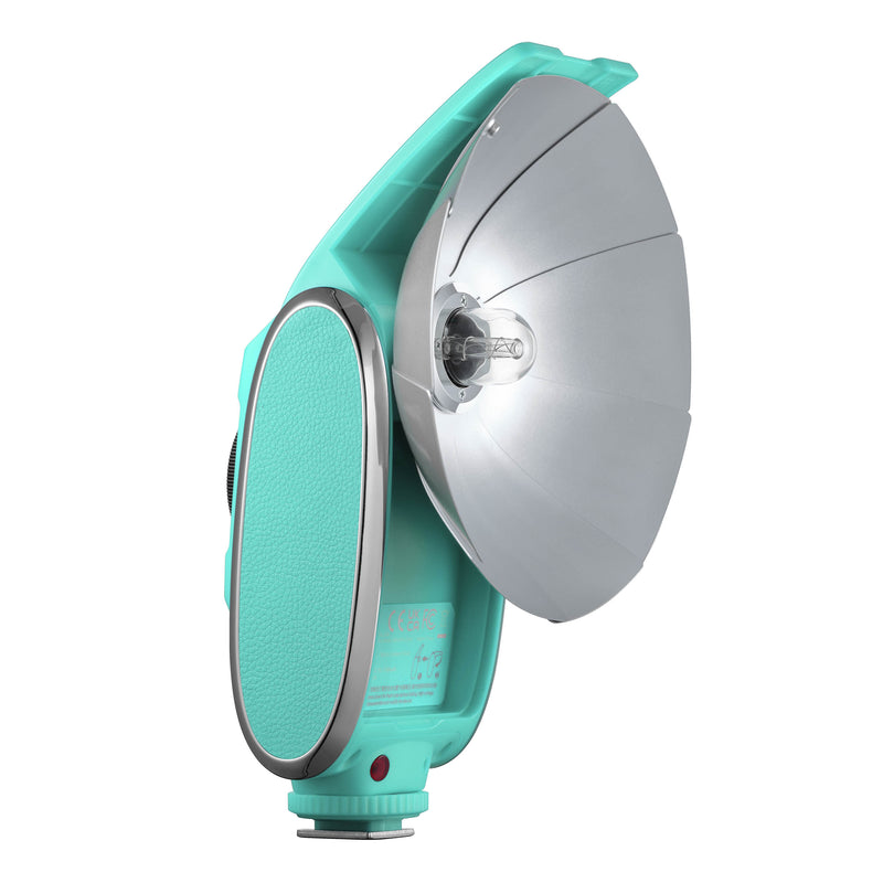 Lux Senior Retro-Styled On-Camera Manual Flash Speedlite (Colour Options) Mint Green