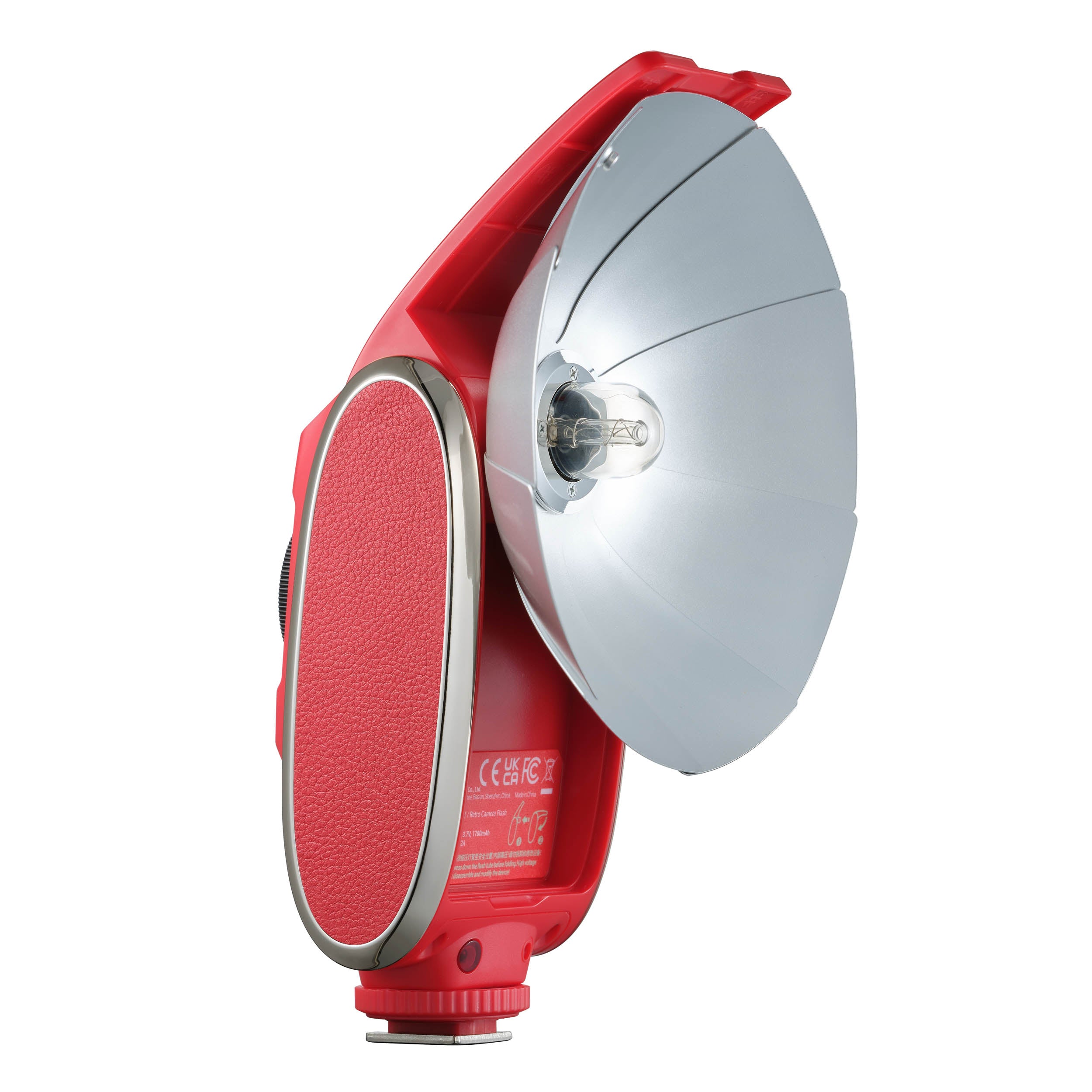 Lux Senior Retro-Styled On-Camera Manual Flash Speedlite (Colour Options) Red