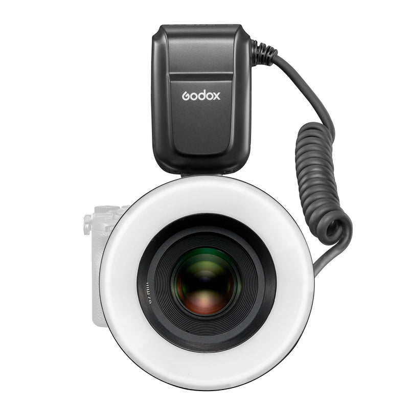 GODOX MF-R76S+ Dental Photography Ring Flash For Sony on-Camera (Front View)