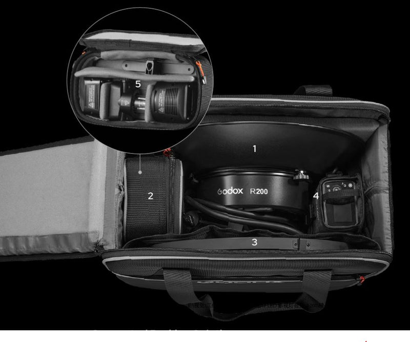 CB56 Carry Case for R200 Ring Flash, AD200 PRO & PIKA 200Pro