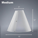 Dimensions of the Medium Light Diffusion Cone 