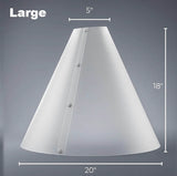 Dimensions of the Medium Large Diffusion Cone 