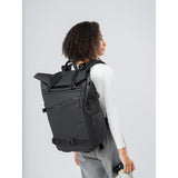 SAKK GEAR 25L Roll Top Backpack On the Back of Model