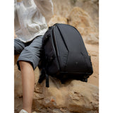 SAKK GEAR 28L Backpack Bag placed on side of mountain