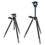 SmallRig x Potato Jet TRIBEX SE Hydraulic Aluminium Tripod Kit Showing Extended Central Pole
