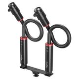 SmallRig 5796 RM 03 Macro Photography LED Video Light Kit (2 Pack) Angled View Forward