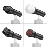 SmallRig RF 05B Portable Zoom LED Video Light 4 Example Images with Modifiers Attached