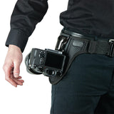 Spider Camera Holster SpiderPro Mirrorless Single Camera System v2 Attached to Belt Strap