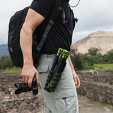 Spider Camera Holster 861 Tripod Carrier Kit with Black Widow Holster Example Use on Belt