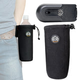 Spider Monkey Water Bottle Holder with Holster Base Example of Attached to Belt