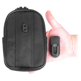 Spider Camera Holster Spider Monkey Utility Pouch with Base Clip Rear View with Clip in Hand