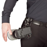 SpiderPro Holster Set V3 Camera Belt Carry System Example Image Attached to Belt