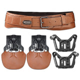 SpiderPro Dual Camera Holster & Belt v3 Suspension System Kit Brown