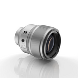 SongRaw AF 85mm F1.2 FE MS Full Frame Autofocus Lens, on its side facing right showing the AF switch