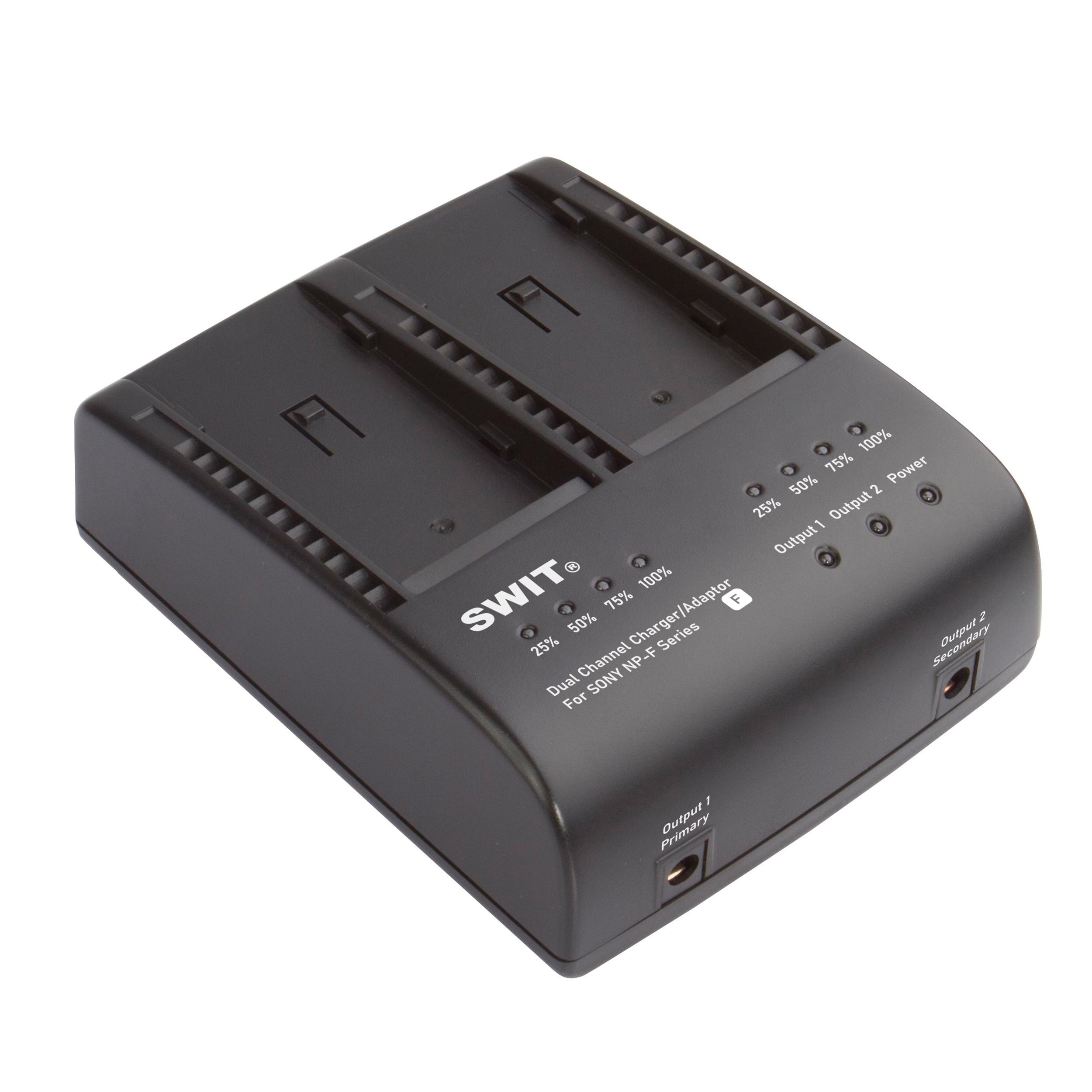 SWIT S-3602F 2x2A DV Charger Compatible to Sony NP-F Series LB-SF65C S-8970 S8770 (S-3602F) (SPECIAL ORDER)