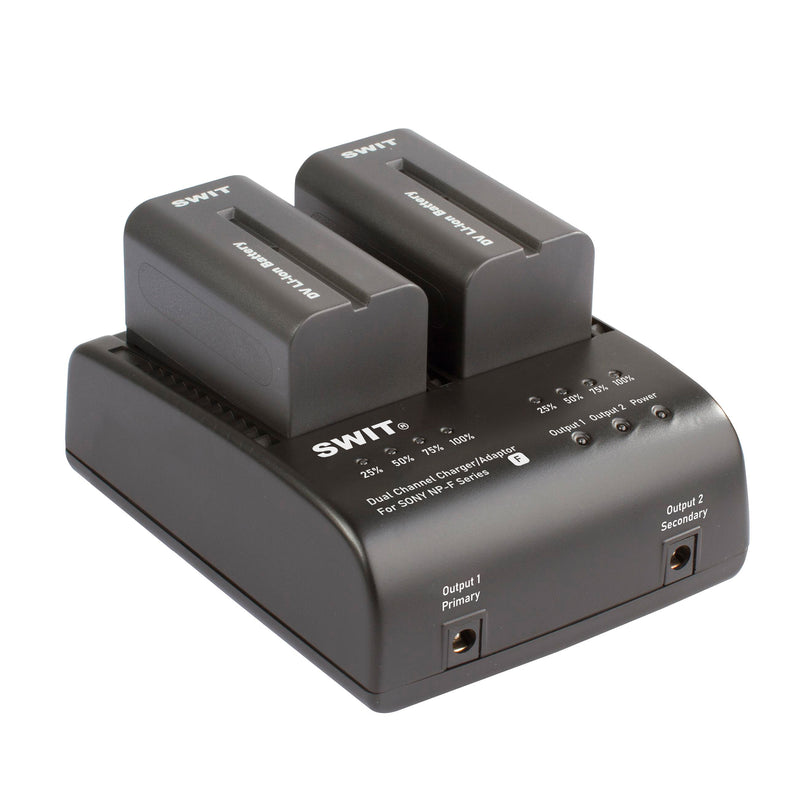 SWIT S-3602F 2x2A DV Charger Compatible to Sony NP-F Series LB-SF65C S-8970 S8770 (S-3602F) (SPECIAL ORDER)