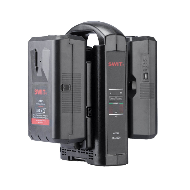 SC-302S Dual-Chanel Sequential V-mount Battery Charger