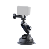 TELESIN suction cup mount with adjustable arm holding an action camera