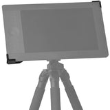 Tether Tools AeroTab iPad Clamp with Black Bracket & Baby Adapter (Large) Attached to Tripod