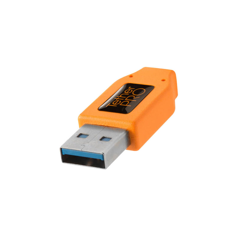 Tether tools TetherPro CUC3215-ORG 4.6m USB 3.0 to USBC Tether Cable (USB-A Connector)