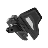 Grey Telesin motorcycle helmet chin mount with folding wings