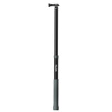 Telesin carbon fibre selfie stick partially extended with one telescopic section raised.