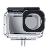 Front view of the empty TELESIN waterproof case for DJI Osmo Action 3, 4 and 5 Pro