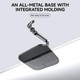 Underside view of the Telesin desktop phone stand’s broad metal base