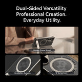 TELESIN Galaxy S26 Ultra case showing hidden stand, ventilation cutouts and S-series design