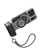 Telesin Master Grip fitted to an iPhone 17 Pro Max with wrist strap